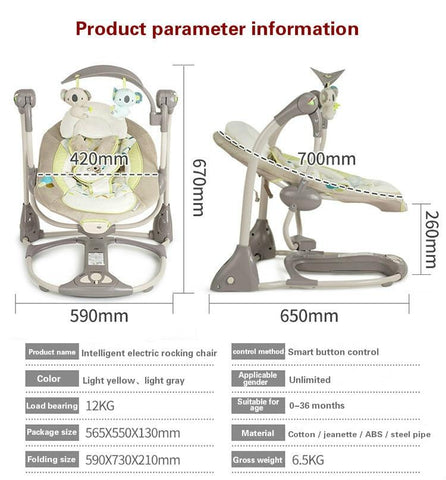 Balancelle Bebe Automatique Electrique Apaisante Easynight Kidekado N 1 Du Developpement De Votre Enfant