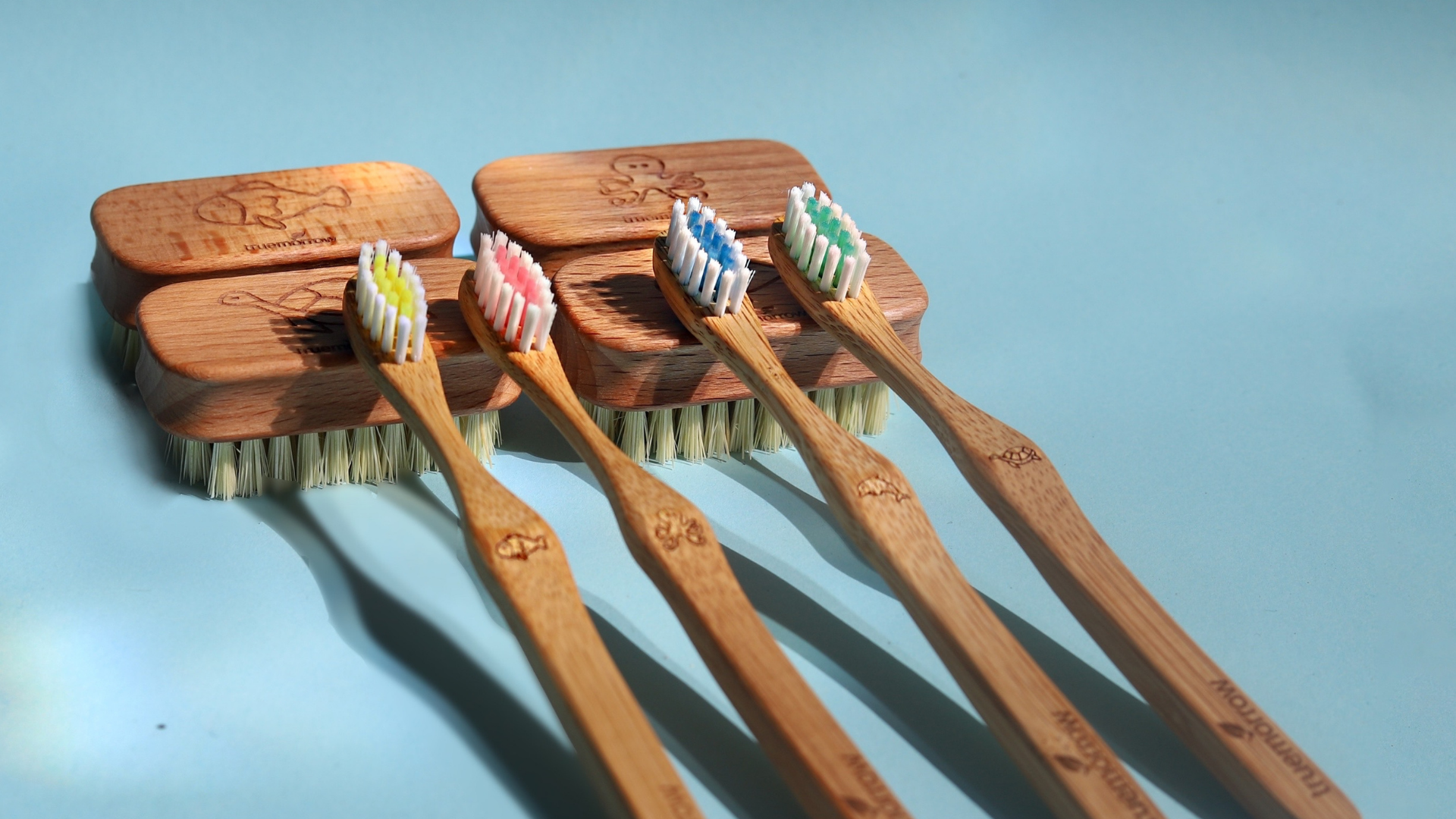 truemorrow Bambus-Zahnbürsten für Kinder