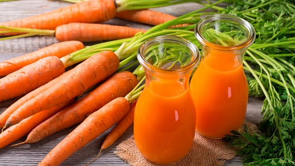 Carottes et jus de carotte