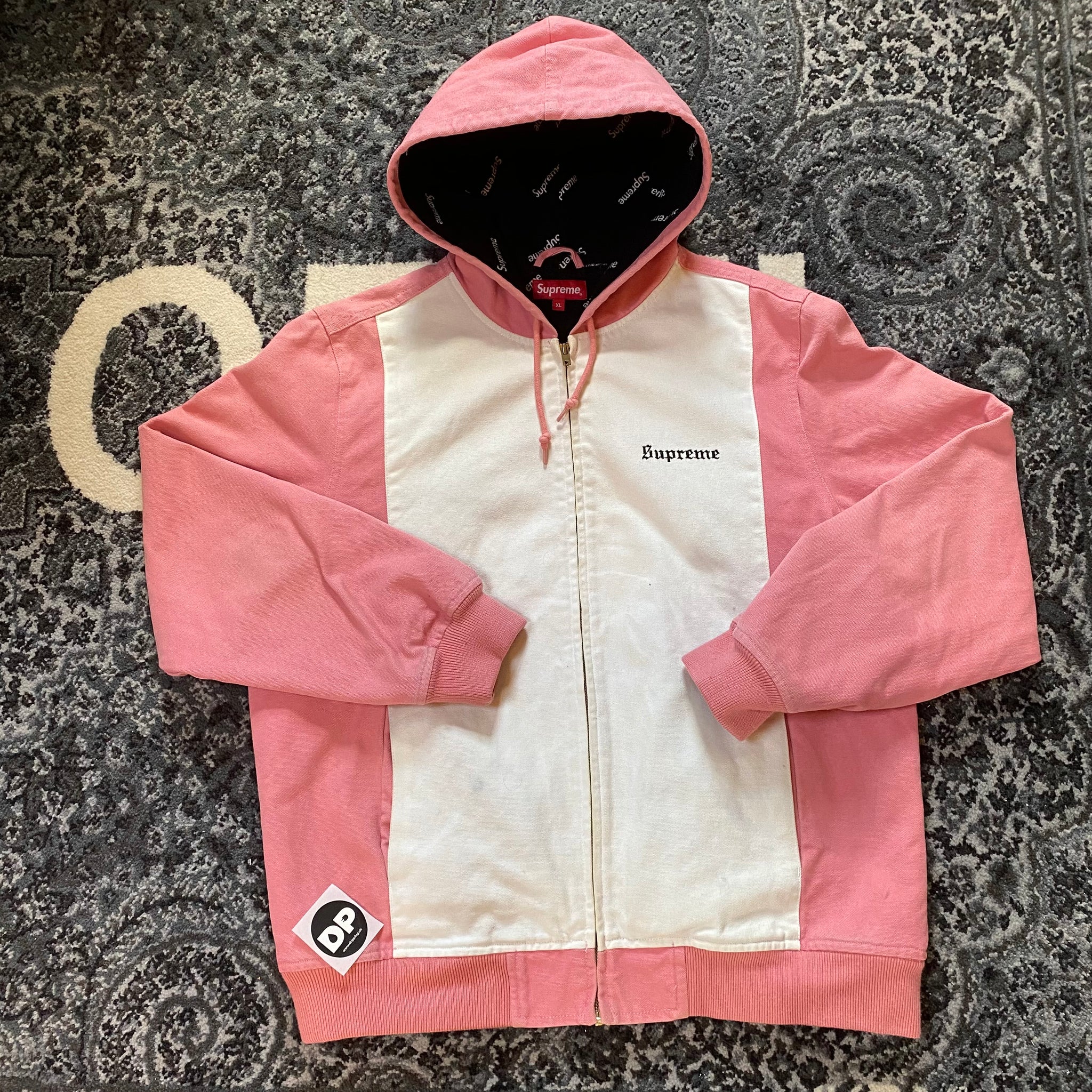 Supreme 2 Tone Hooded Work Jacket Pink SS17 – dripplug.ch