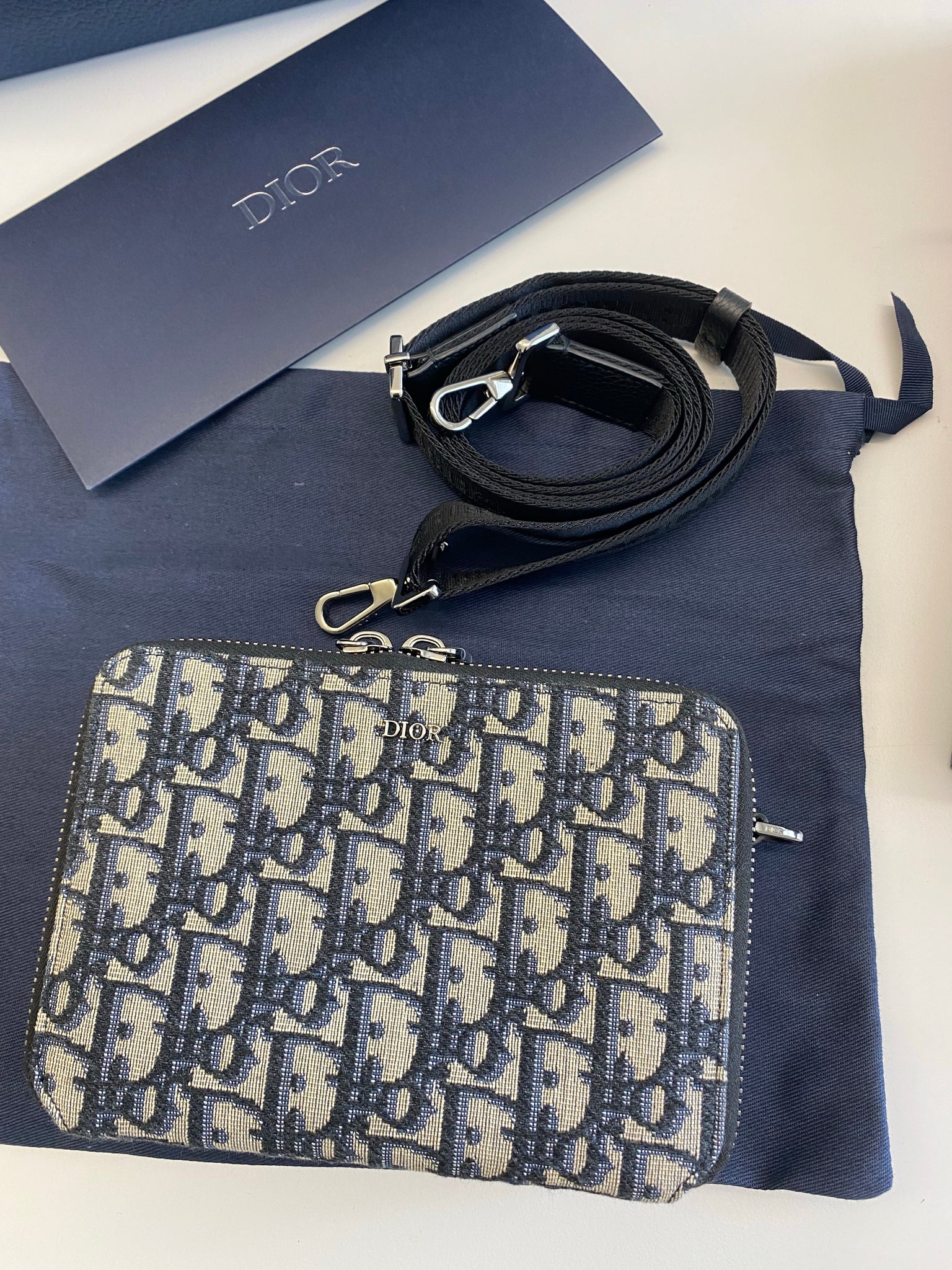 Dior Pouch with Shoulder Strap  dripplugch