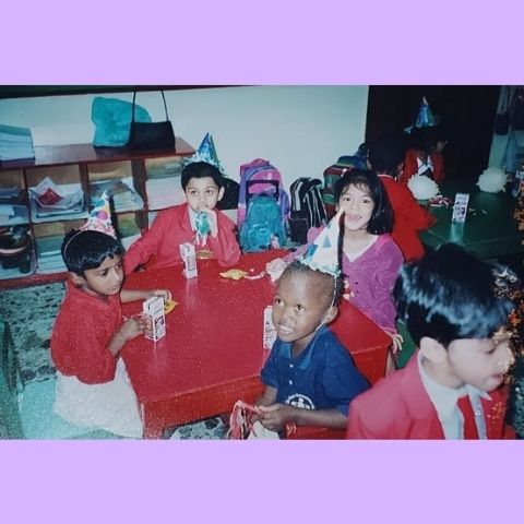 Nicole Marie Valdez in her Kindergarten class