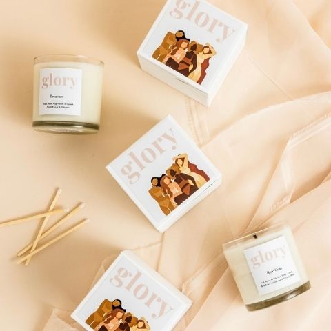 glory skincare candles