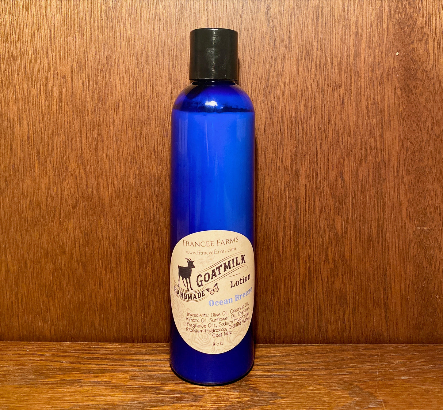 Ocean Breeze Lotion made with Goat Milk Francee Farms