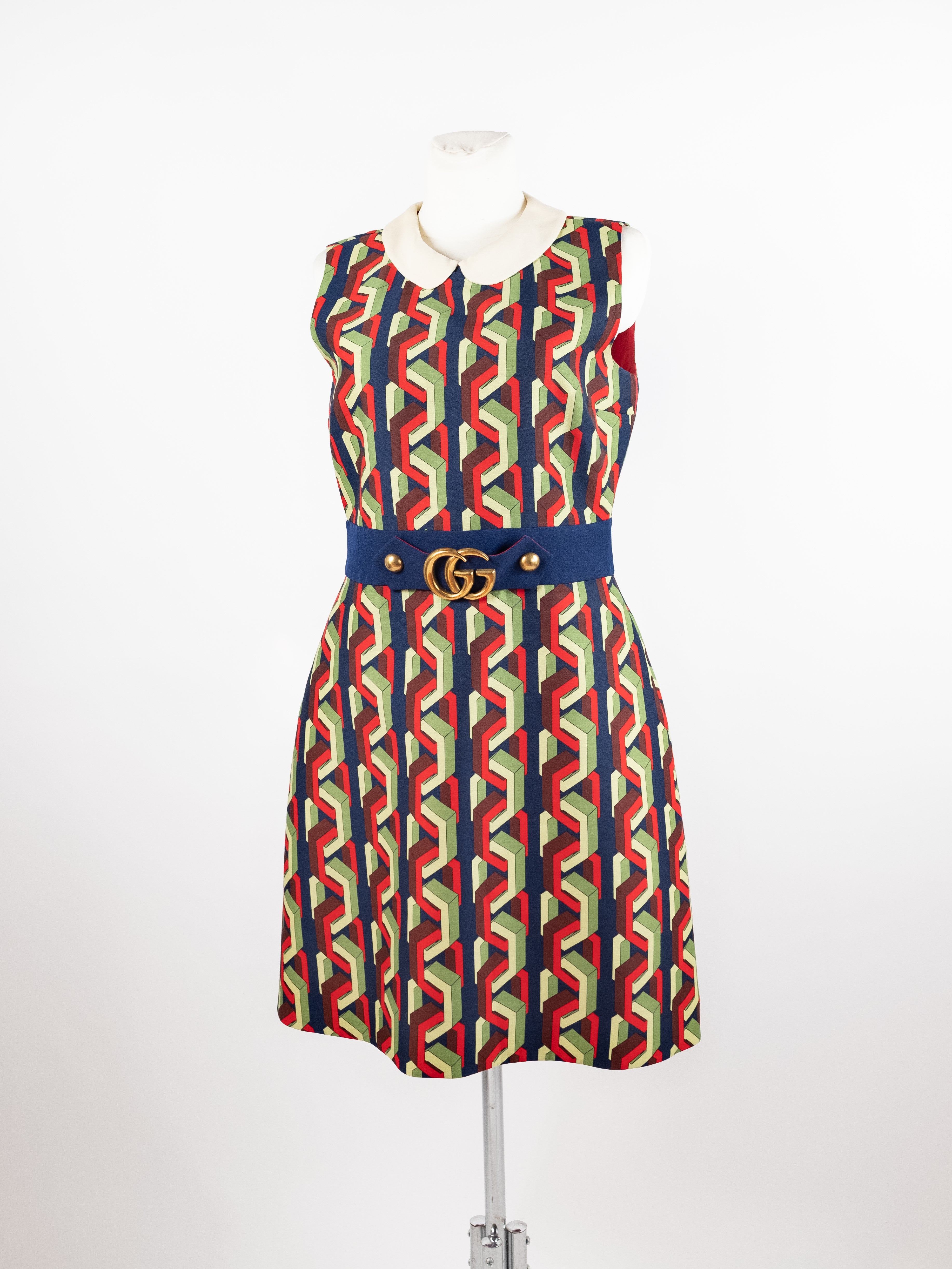 Gucci Multicolour Web Chain Print Dress – Lemon Quartz