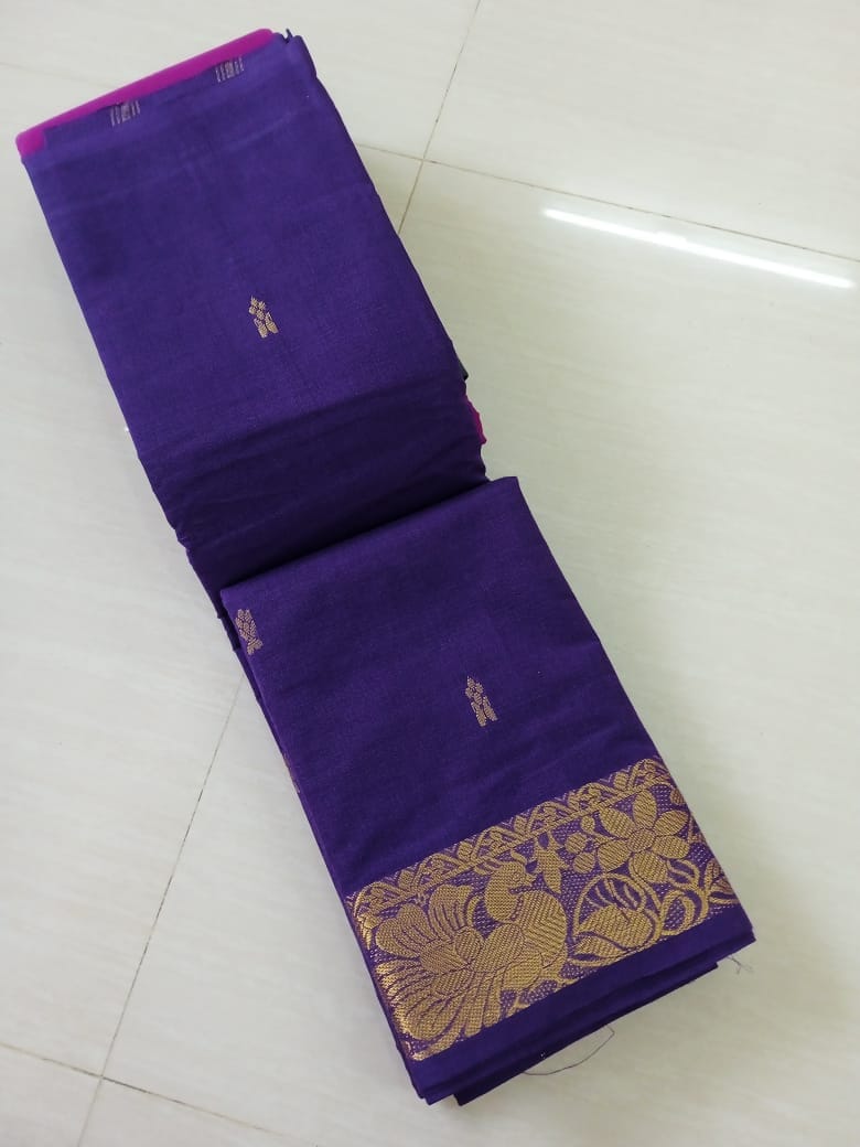 Chettinad Cotton Saree - Green and Blue – WEAVERS BOUTIQUE