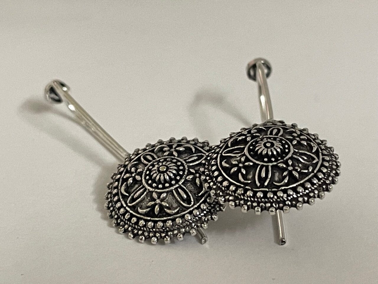 Meenakari Peacock Metal Earrings