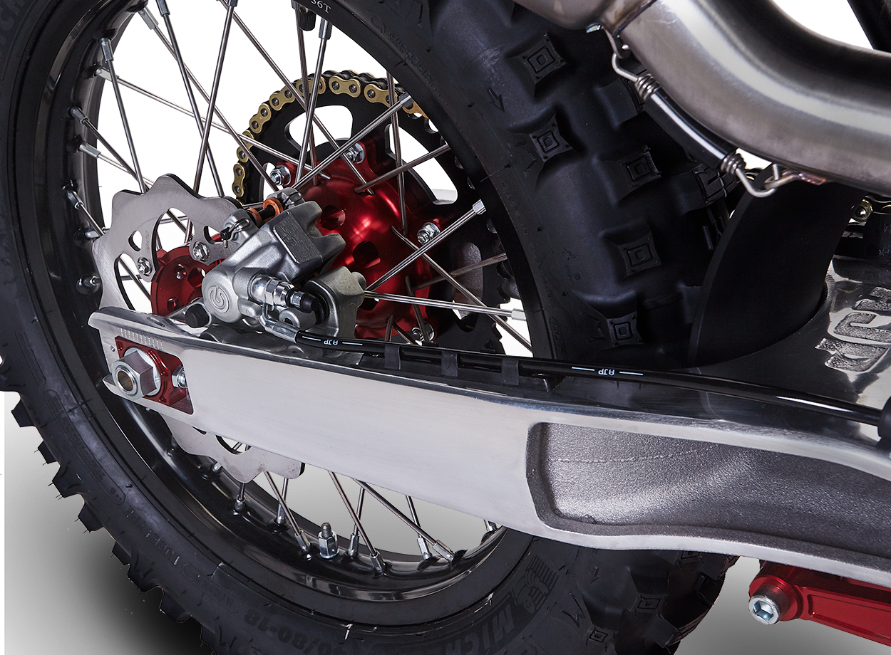 AJP SPR 510R Enduro rear wheel detail