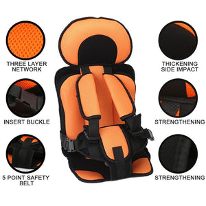 Kids Safety Thick Cotton Adjustable Car Seat