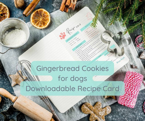 Recipe card download - Gingerbread men for dogs