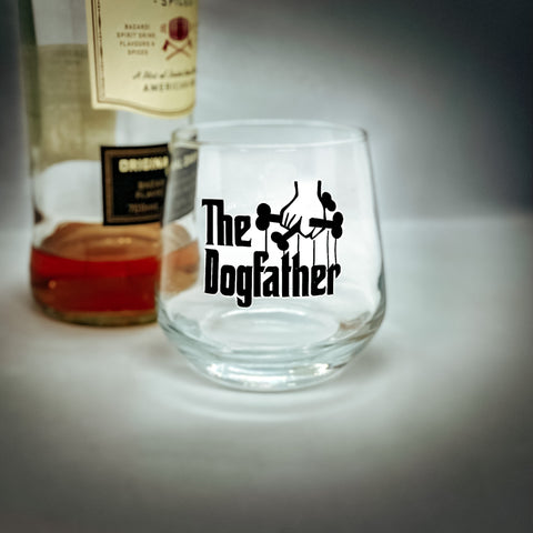 the dogfather whiskey glass