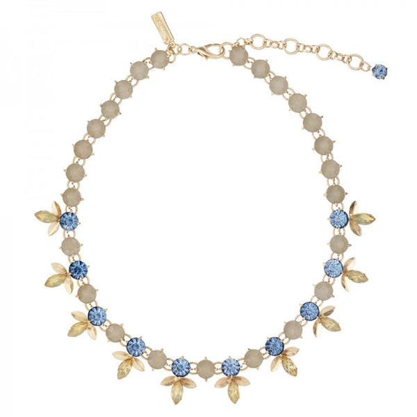 Cream Pearl Necklace with Swarovski Crystal Flower. – Cordelia Rose