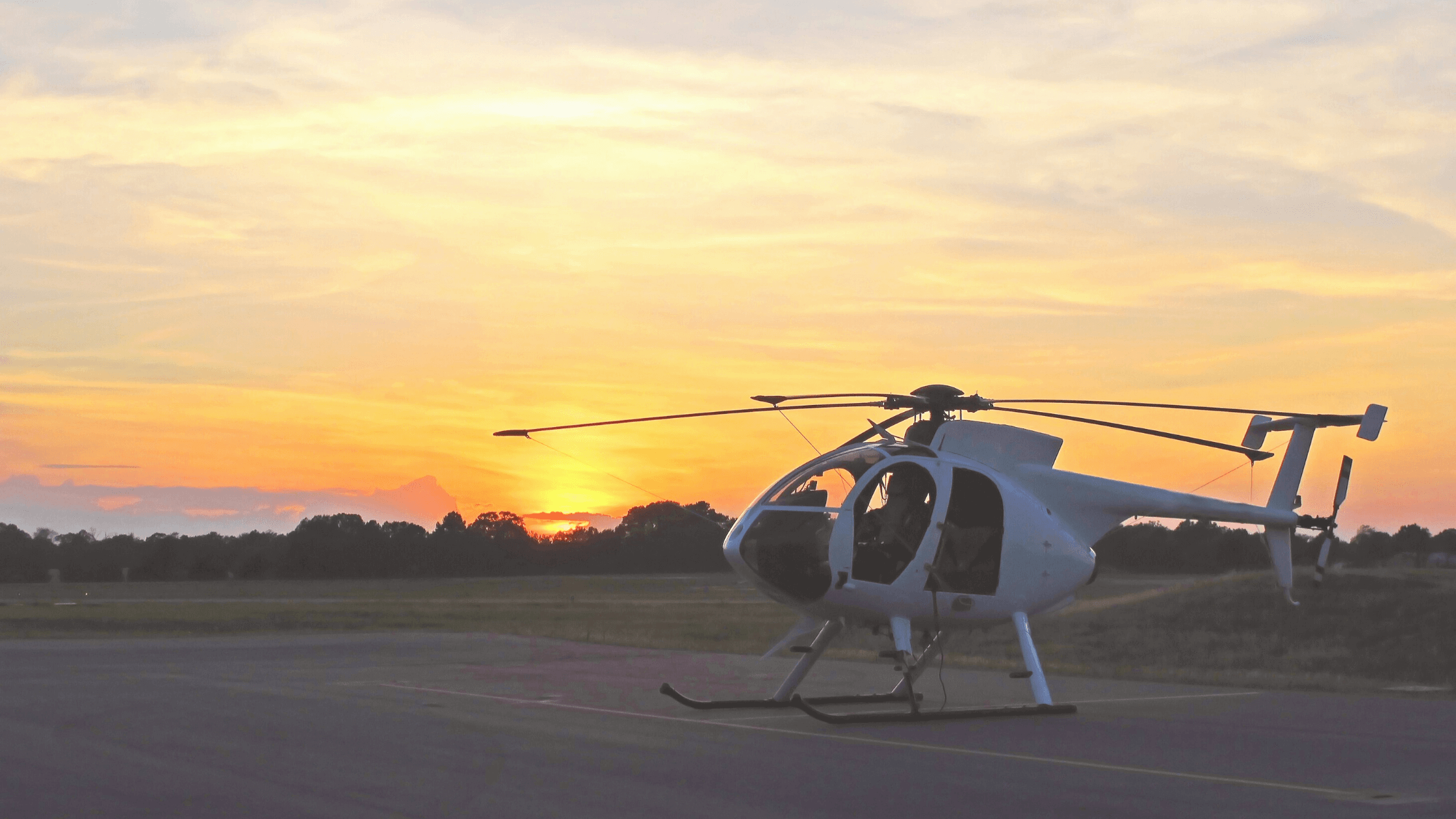 Sunset Helicopter Flight