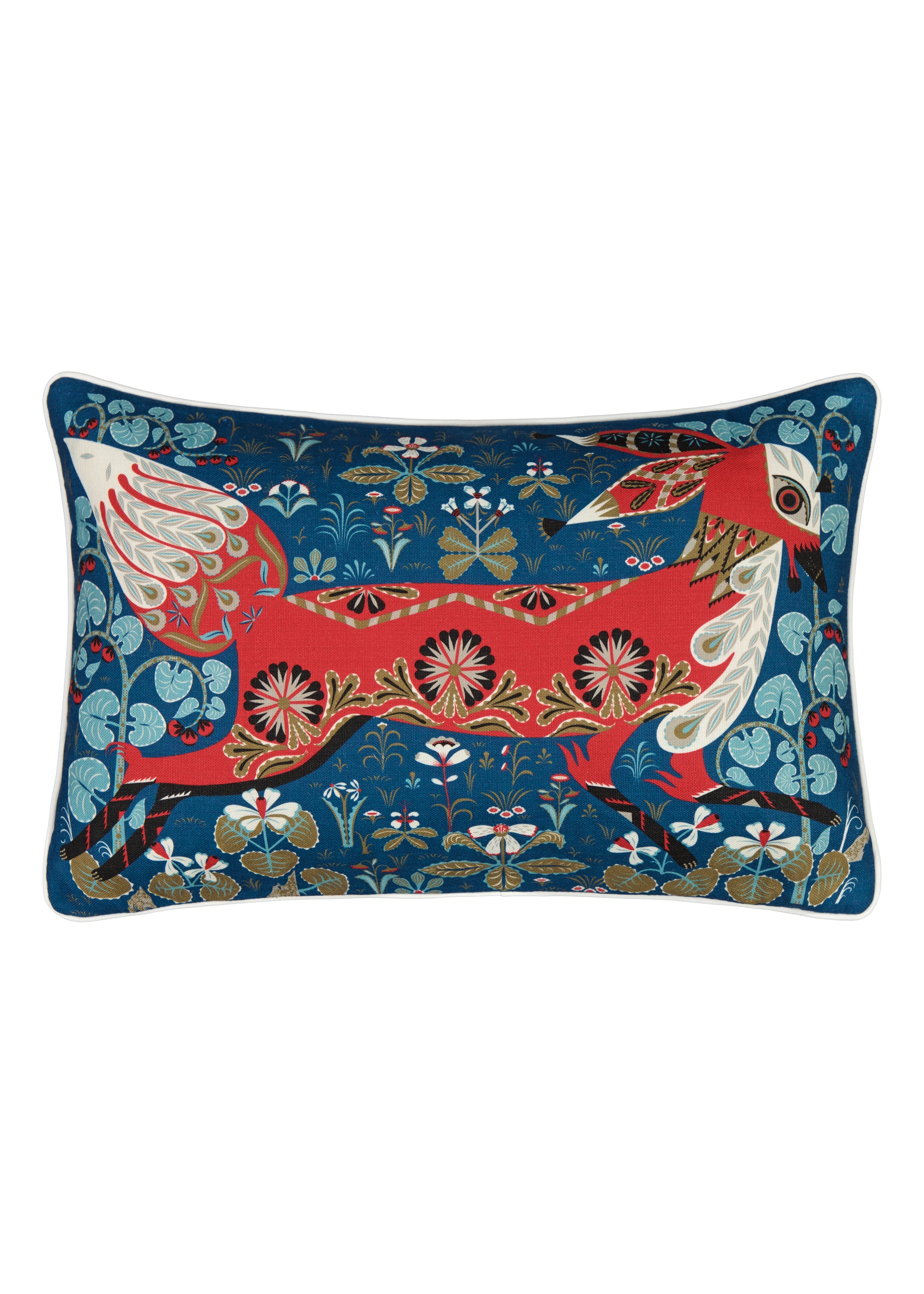 Running Fox Linen cushion