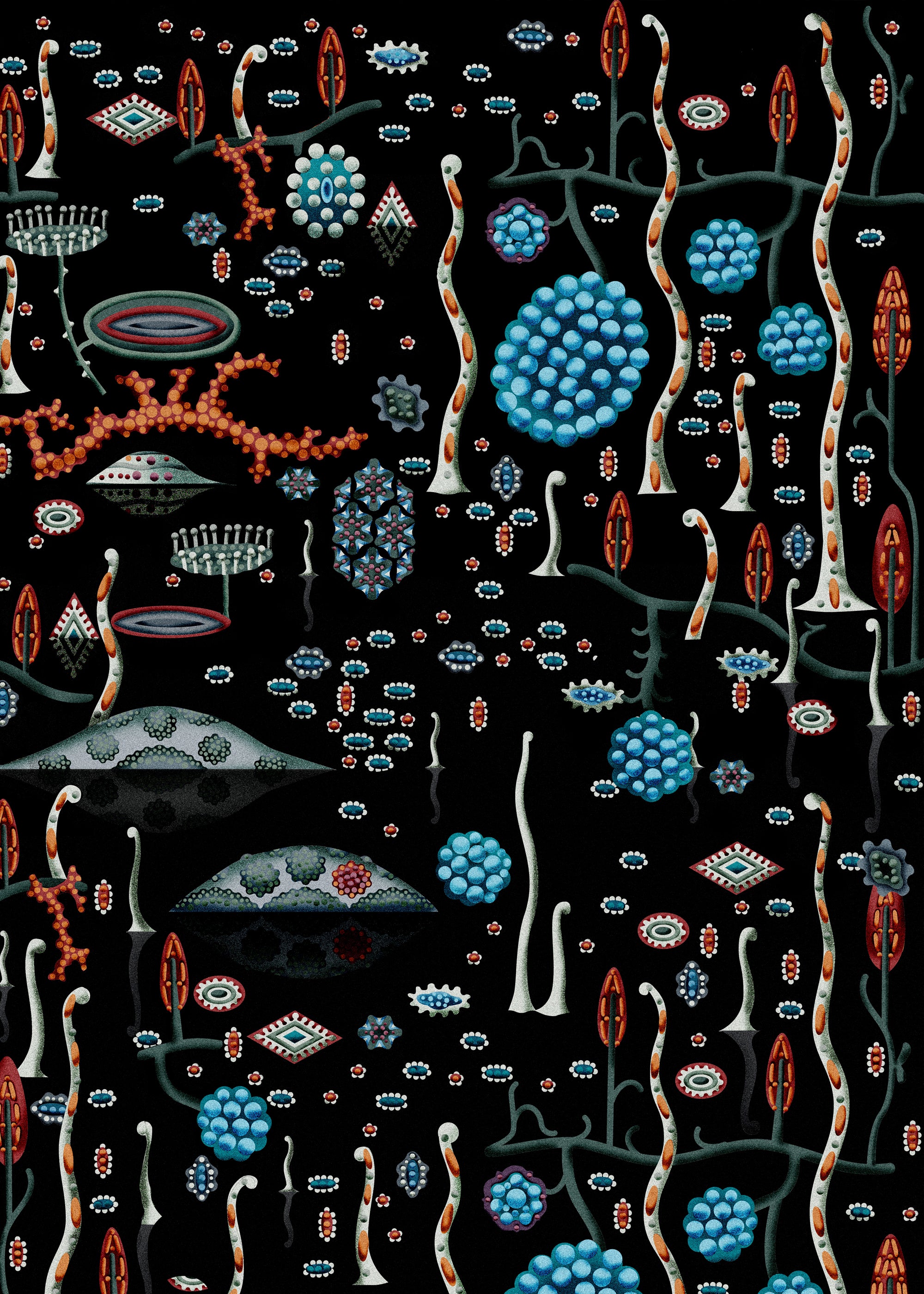 Klaus Haapaniemi Black Lake Wallpaper | Klaus Haapaniemi & Co.