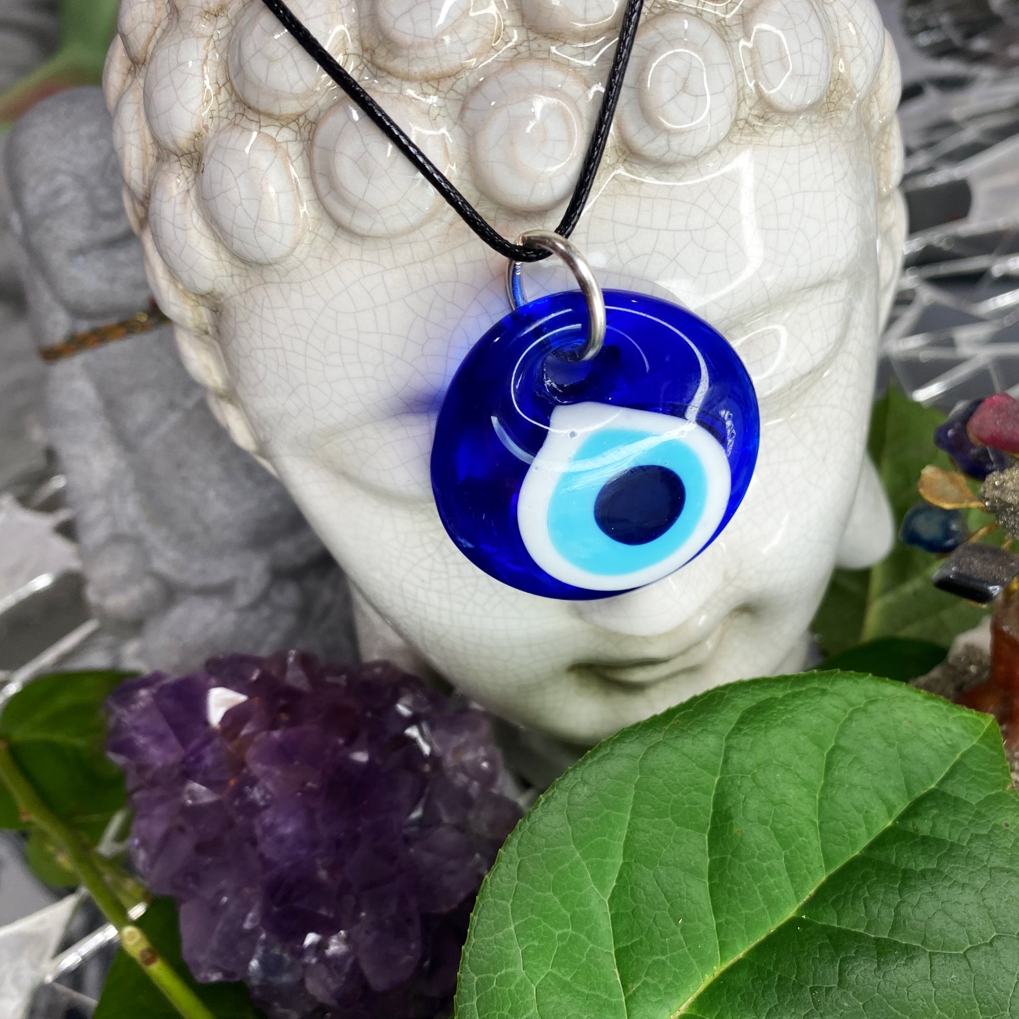 evil eye glass necklace