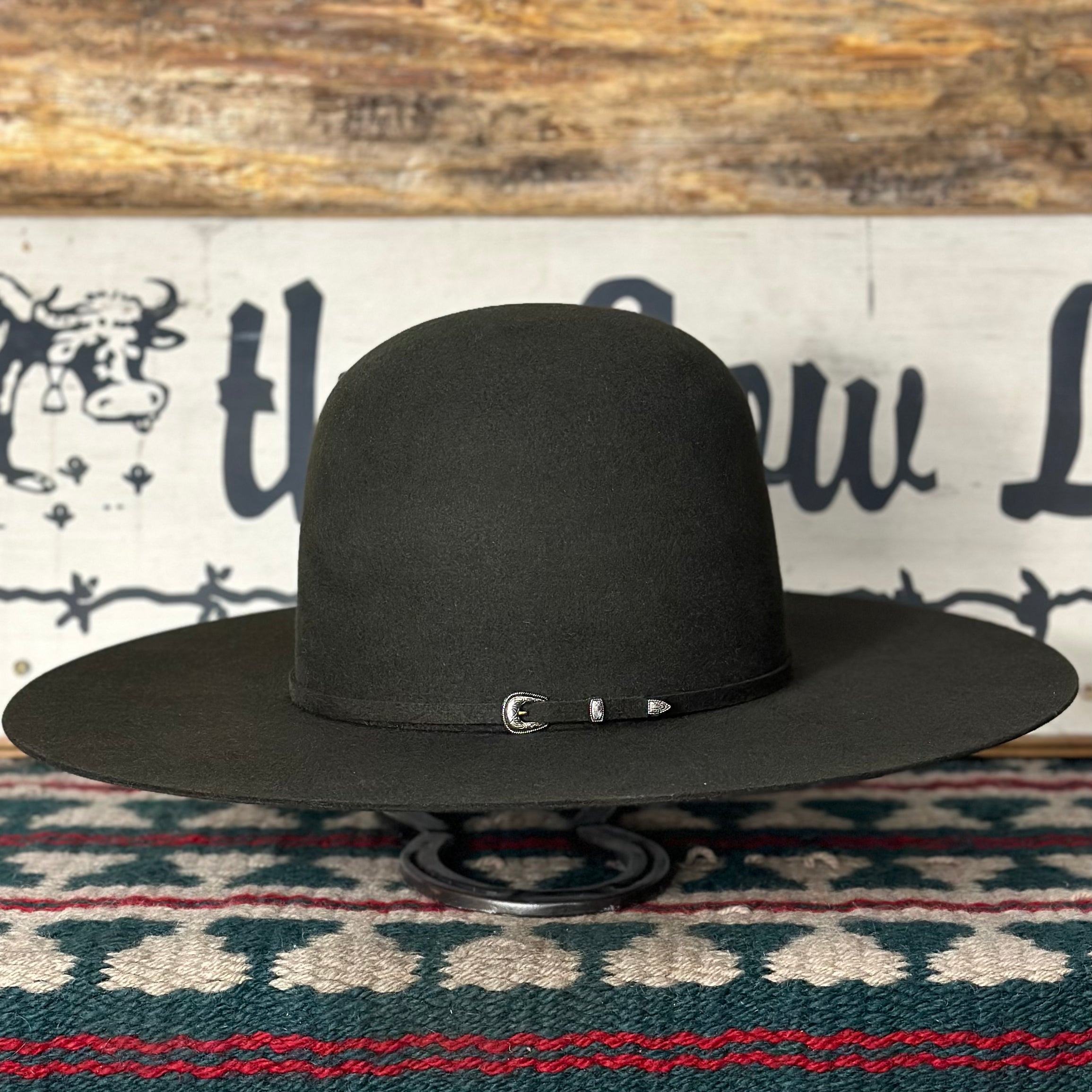 Rodeo King 7X 4 1/2" Brim | Moss