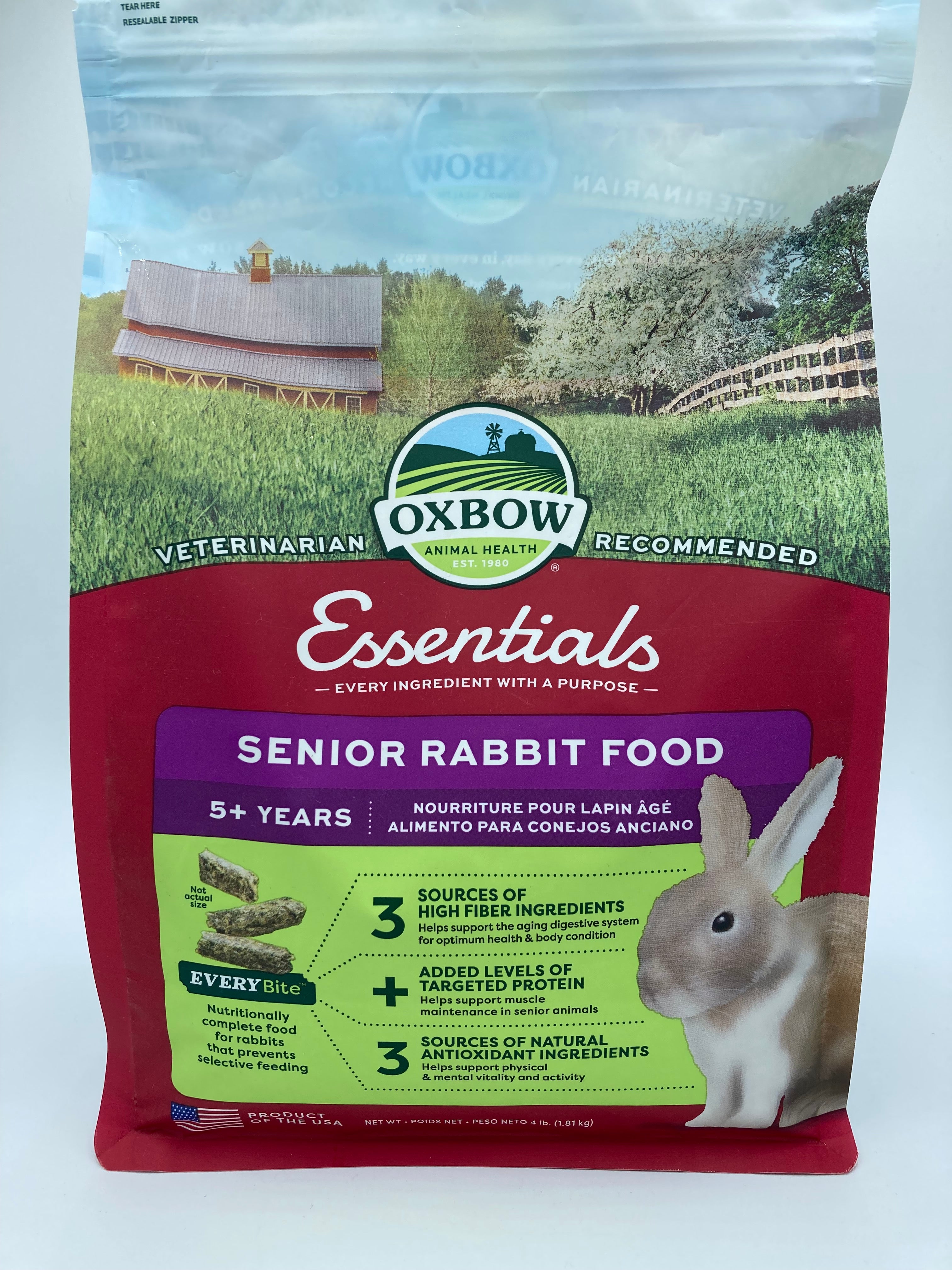 essentials young rabbit food