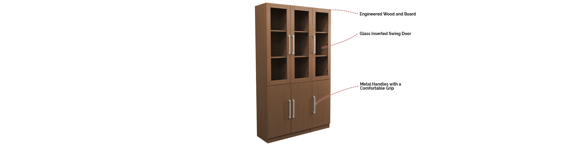 Darra Series 9 Display Cabinet With Glass Doors