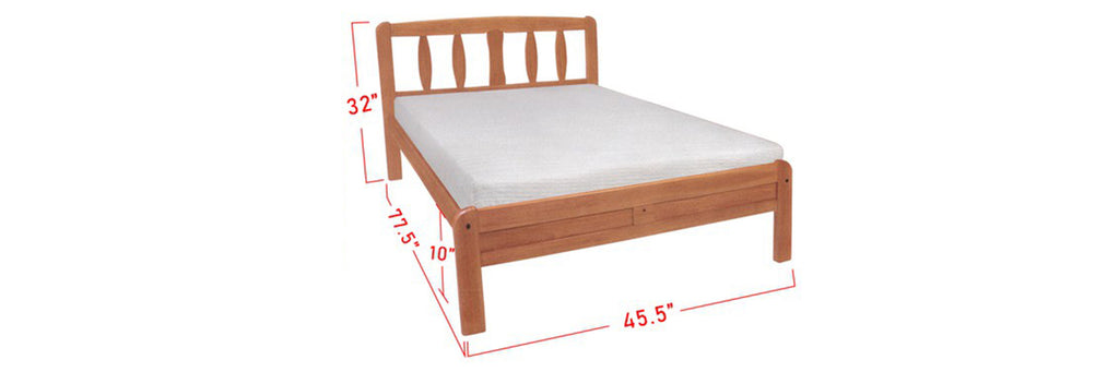 Amory Wooden Bed Frame Cherry In Super Single Size