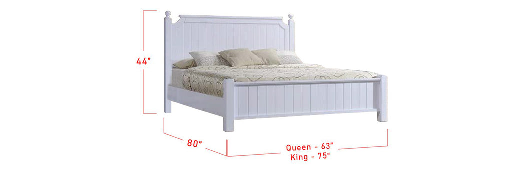 Ari Series 3 Korean Style Wooden Bed Frame White In Queen And King Size