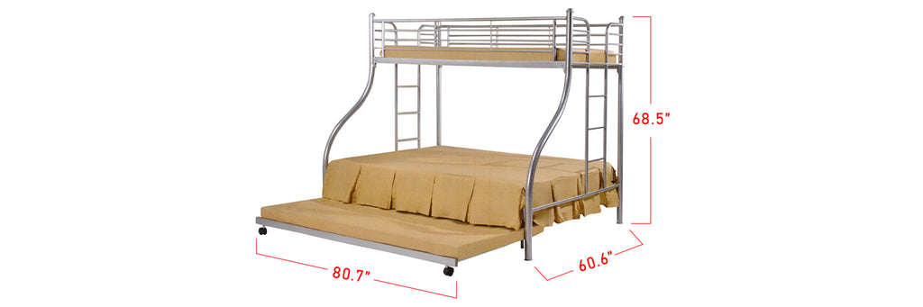 Aurora Series 11 Metal Bunk Bed Frame In Queen and Single Size