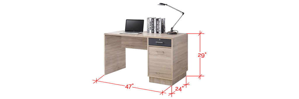 Ayer Series 5 Study Table In Natural