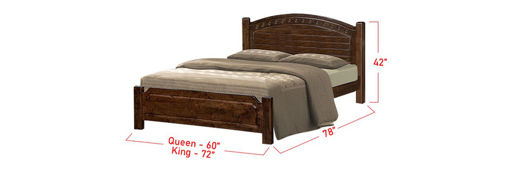 Furnituremart Gianna Wood Platform Bed Frame