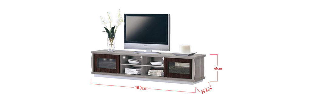 Payson 6 Ft. TV Console In White Wash