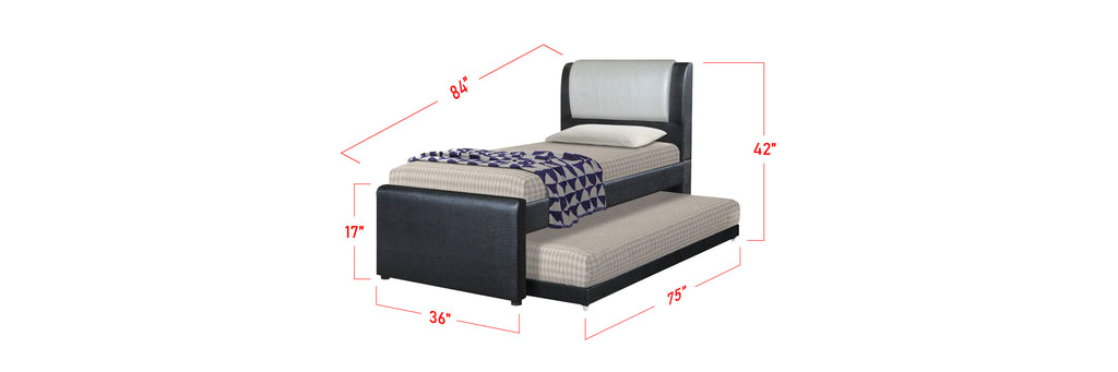 Riella Bed Frame + 6 Inch Foam/ Bonnell Spring Mattress In Single, Super Single Size