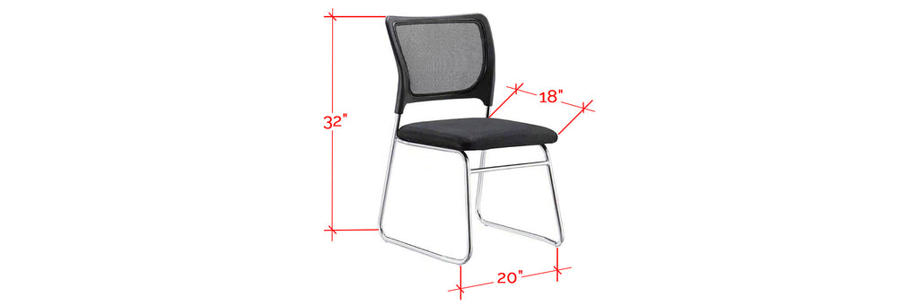 Coretta Series Office Chair With Arm In Black