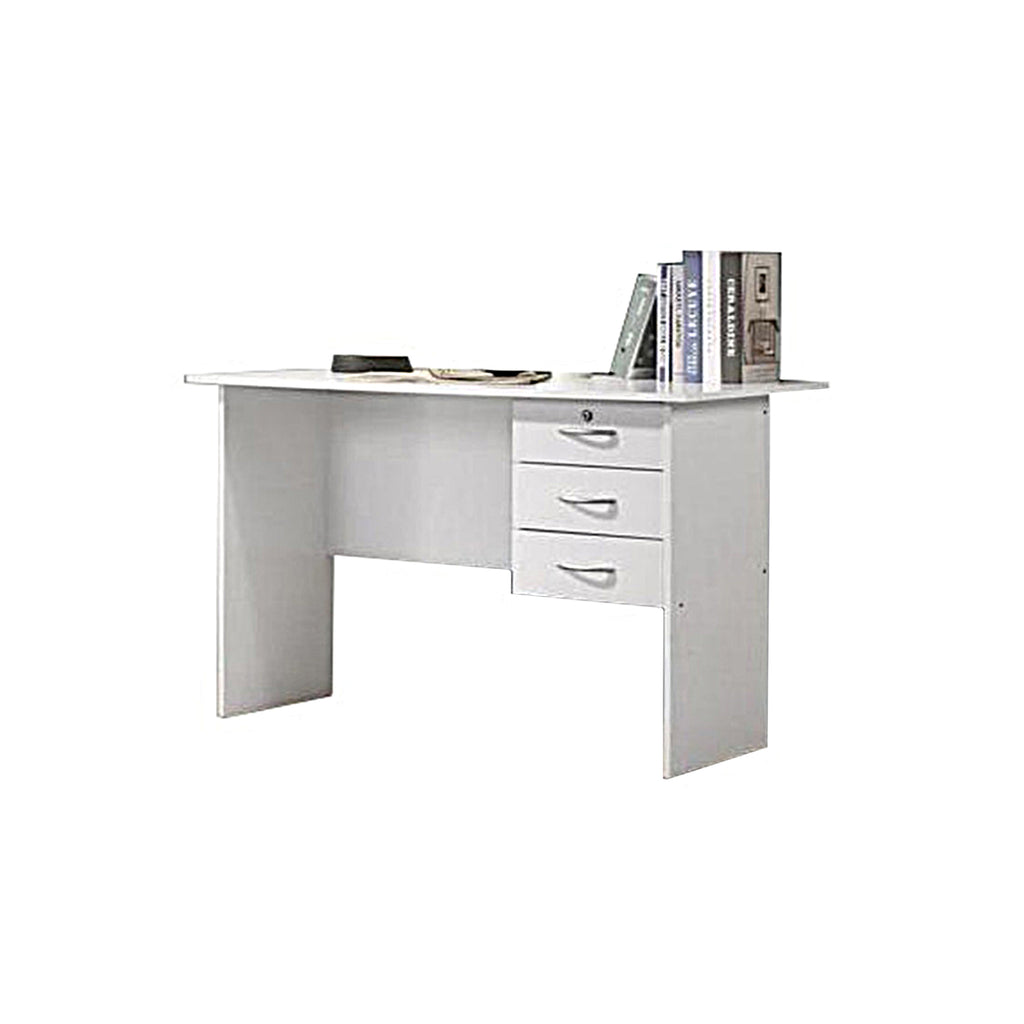 white table with drawers