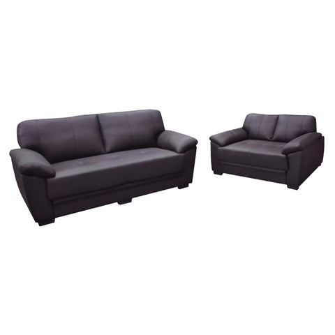 leather couch and 2 chairs