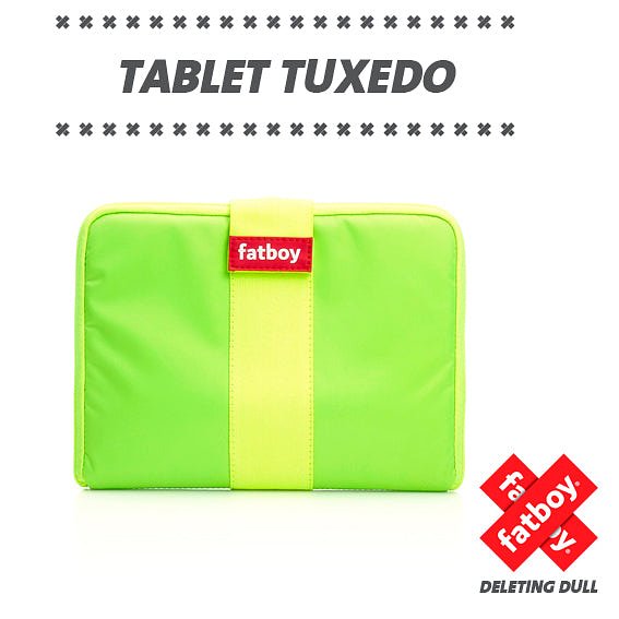 11 inch Tablet Apple I-Pad Hoes bij FatBoy model Tuxedo ultime geschikt voor alle tablets t/m 12 inc