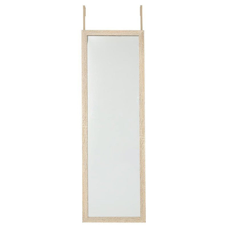 5Five Klassieke deurspiegel 35x109cm - Hout en ijzer - Multi Licht hout
