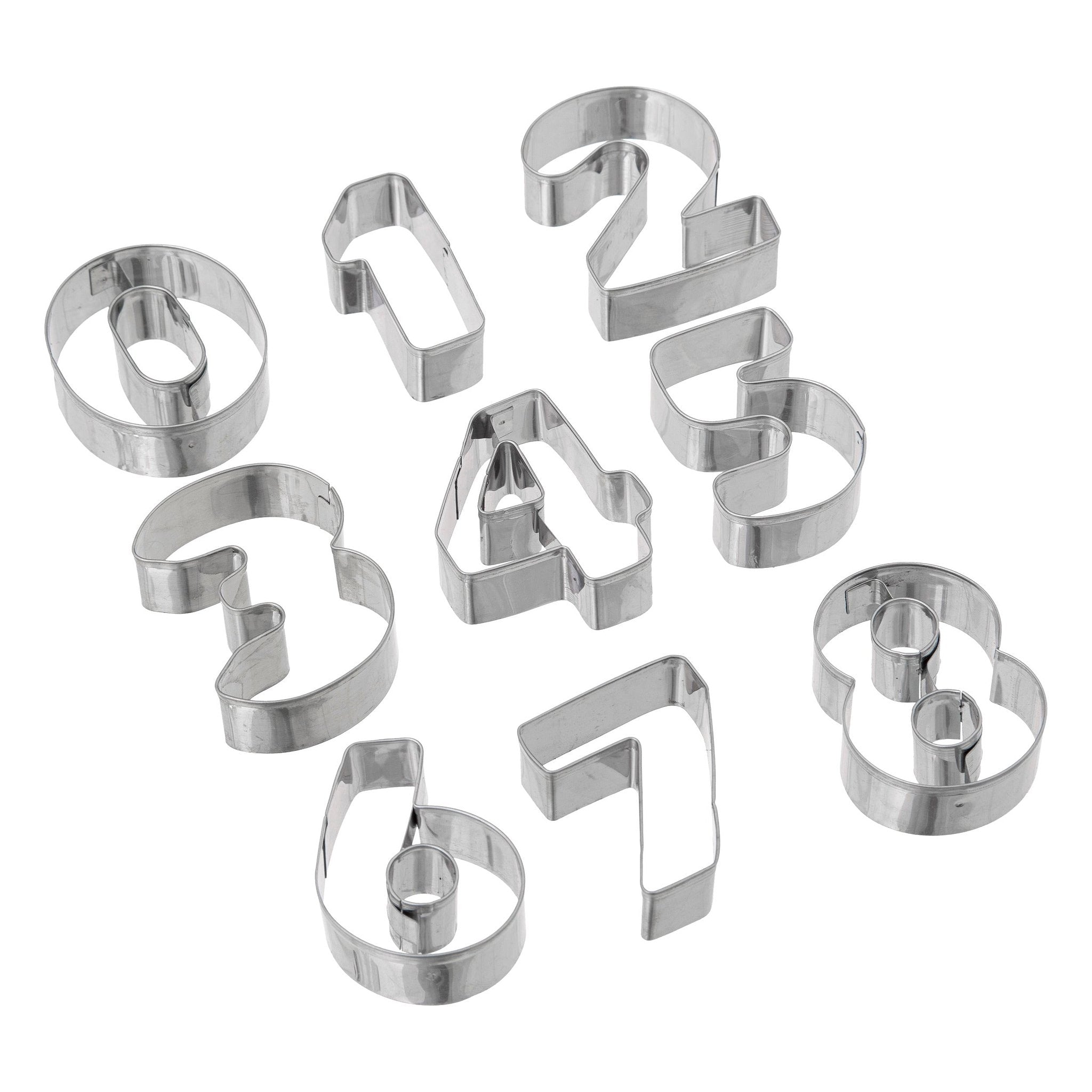 5Five Roestvrije Koekjesvormpjes/Uitsteekvormpjes - Set van 35 stuks - Zilver