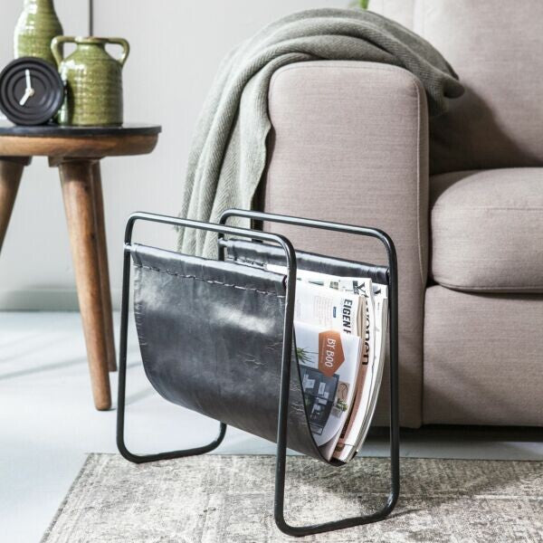 Furnilux - Toner magazine rack newspaper box Black