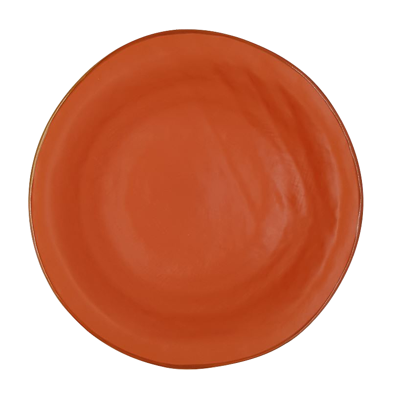 Vivi Oggi Deep Plate with Dinner Plate Orange