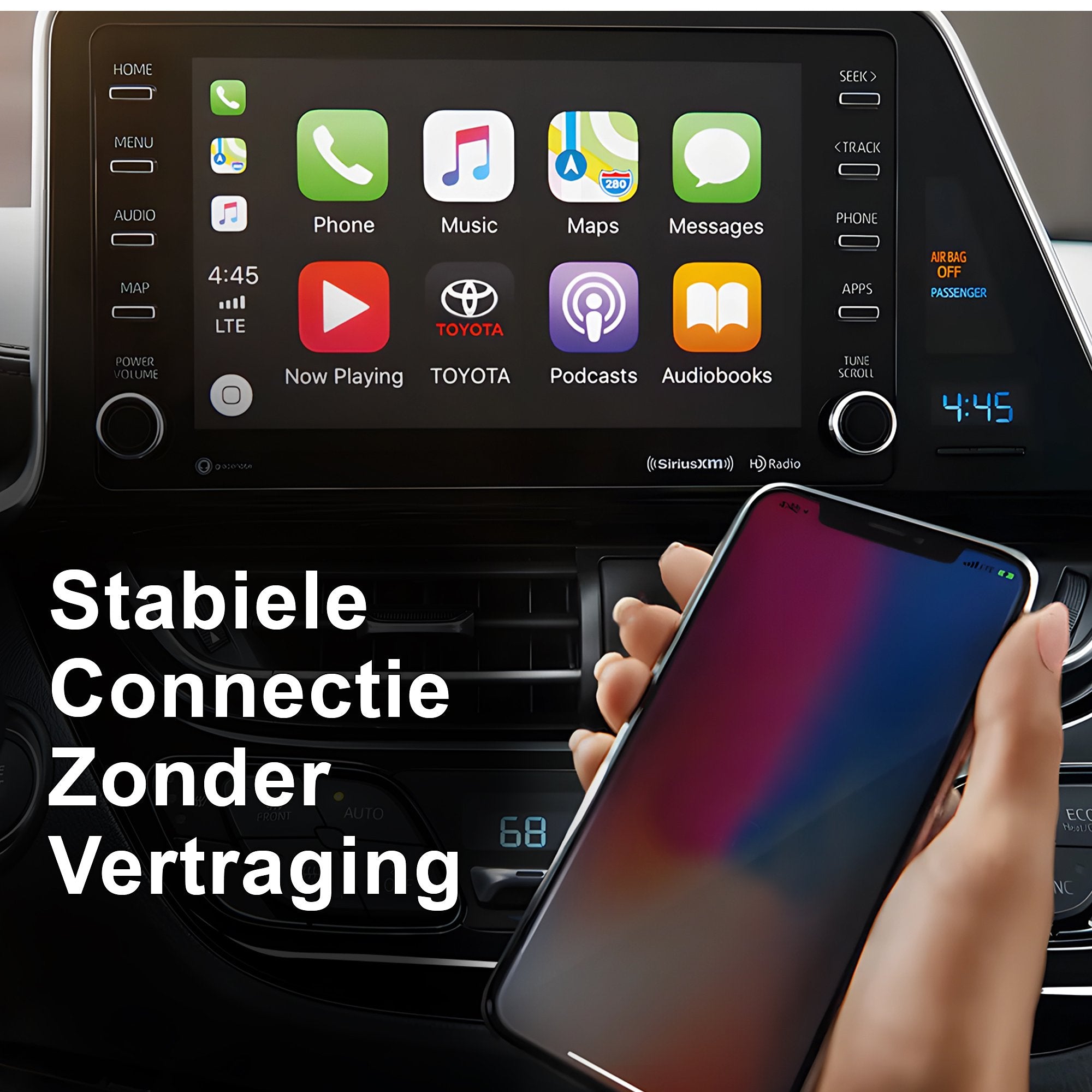 Quality4Less™ - Luxe Dongle voor Carplay - Draadloos verbinden met Apple Carplay - 2024 Model