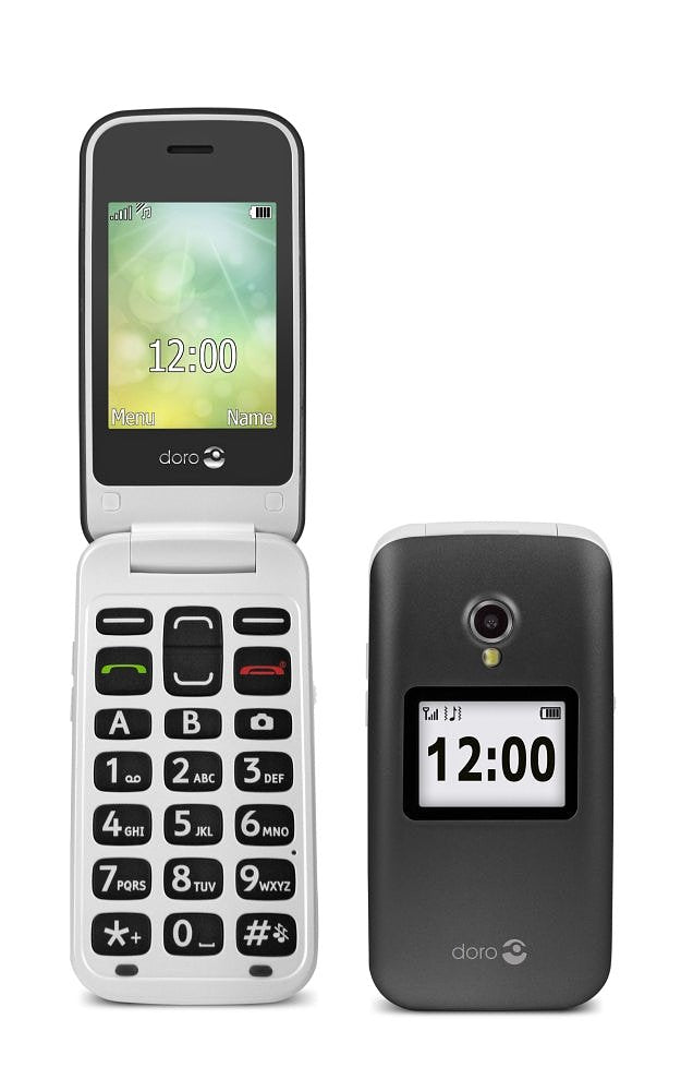 Able2 Mobiele telefoon 2424 2G grijs/wit