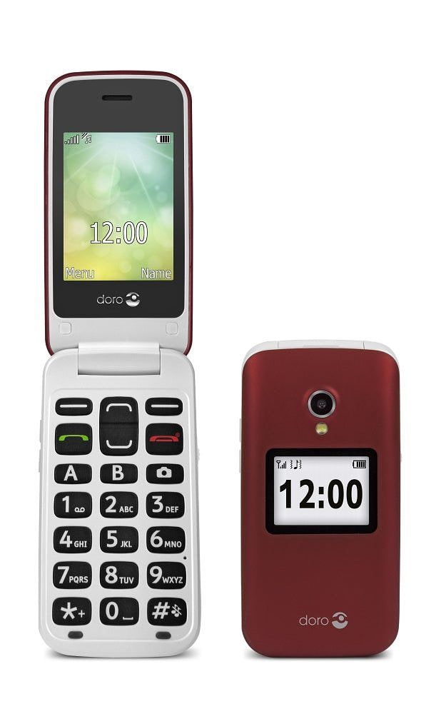 Able2 Mobiele telefoon 2424 2G rood/wit