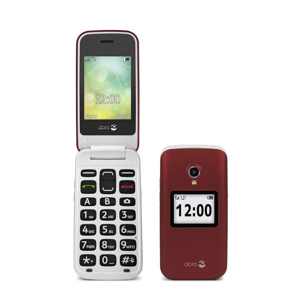 Able2 Mobiele telefoon 2424 2G rood/wit