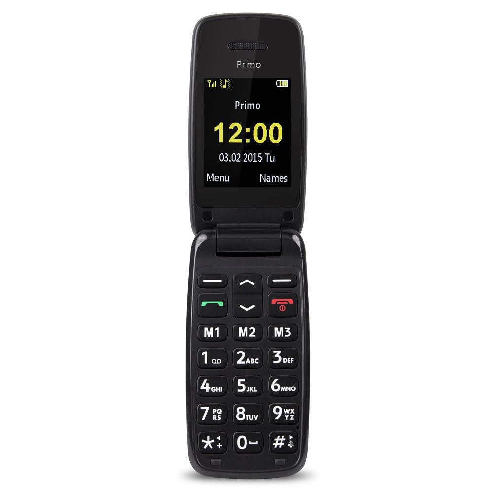 Able2 Primo mobiele telefoon 401 2G eenvoudig model rood/zwart