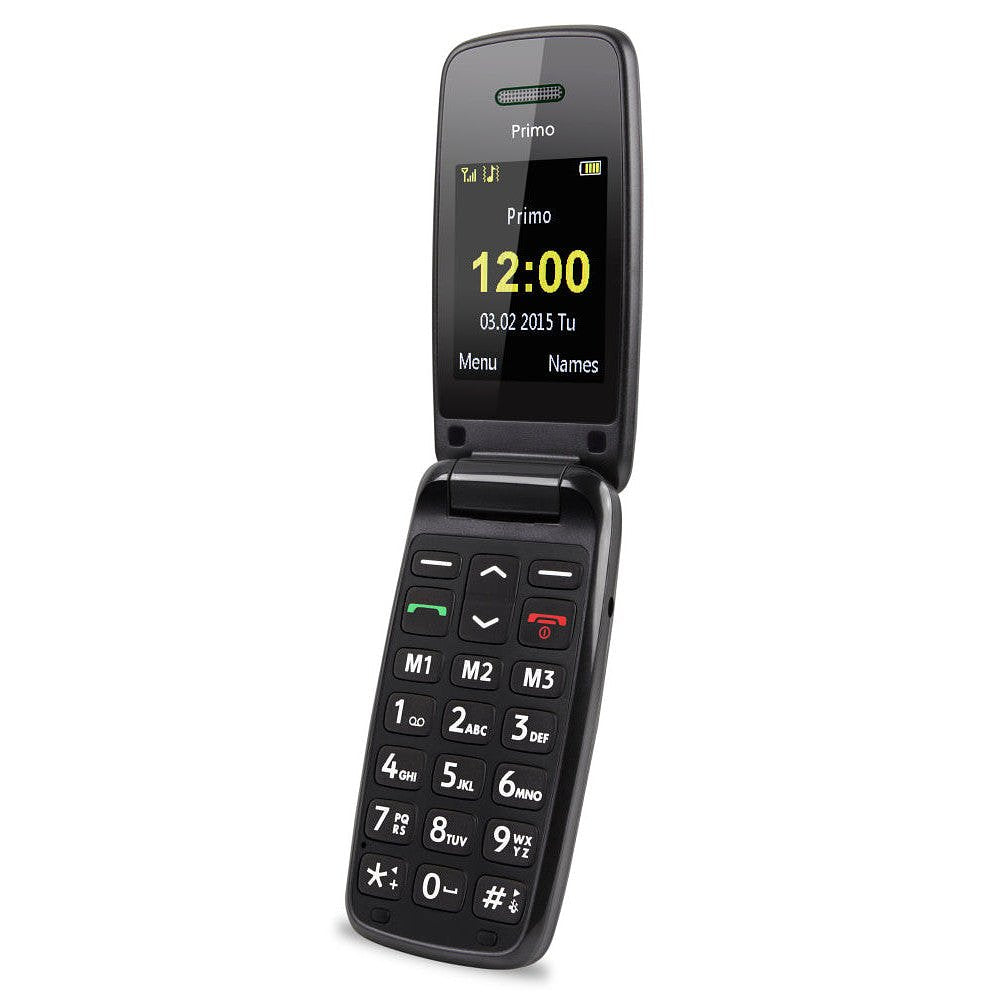 Able2 Primo mobiele telefoon 401 2G eenvoudig model rood/zwart