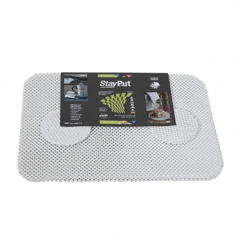 Able2 StayPut Anti-slip placemat en onderzetter set crème