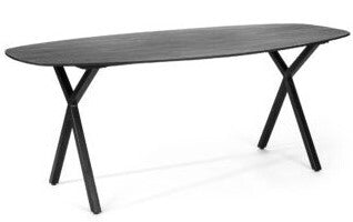 Roxxz Design Dining room table oval, 200x100 cm, M340 black