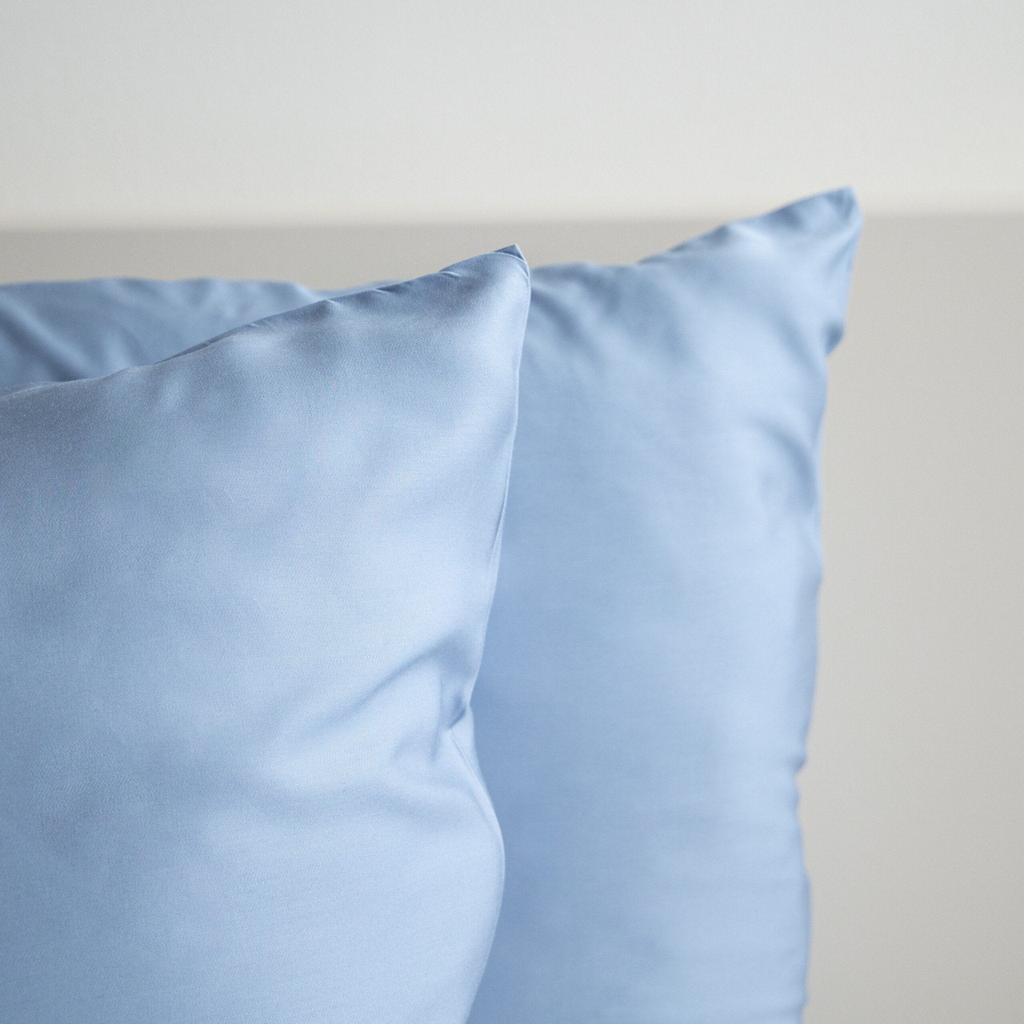 bamboo stories - bamboo pillowcases blue (2 pieces)