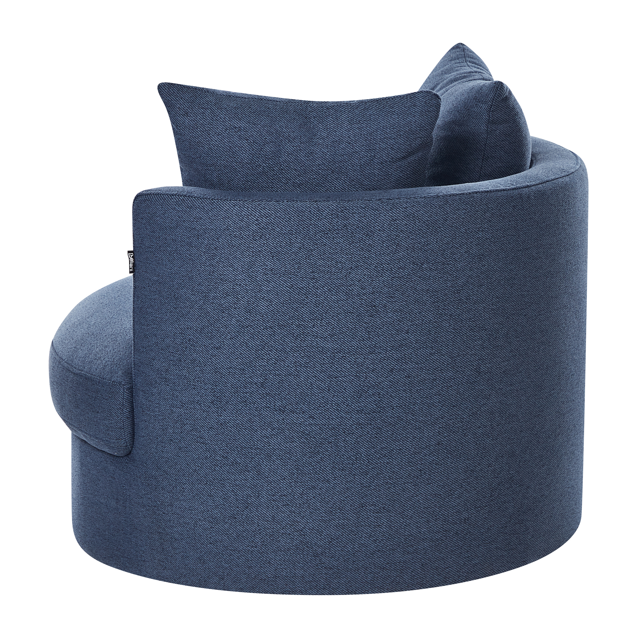 Beliani DALBY - Fauteuil - Blauw - Stof