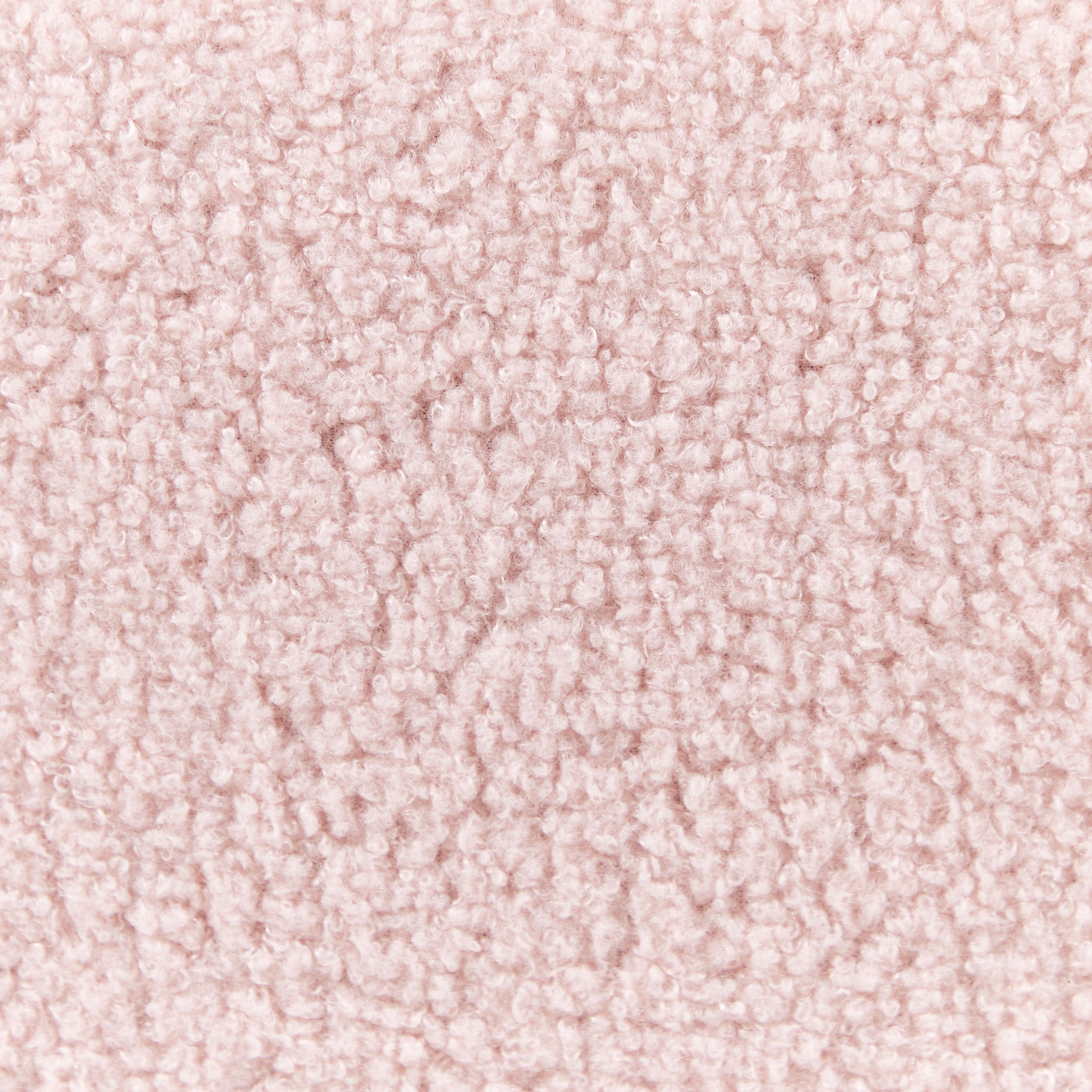 Beliani DINAN - Eenpersoonsbed - Roze - 90 x 200 cm - Bouclé