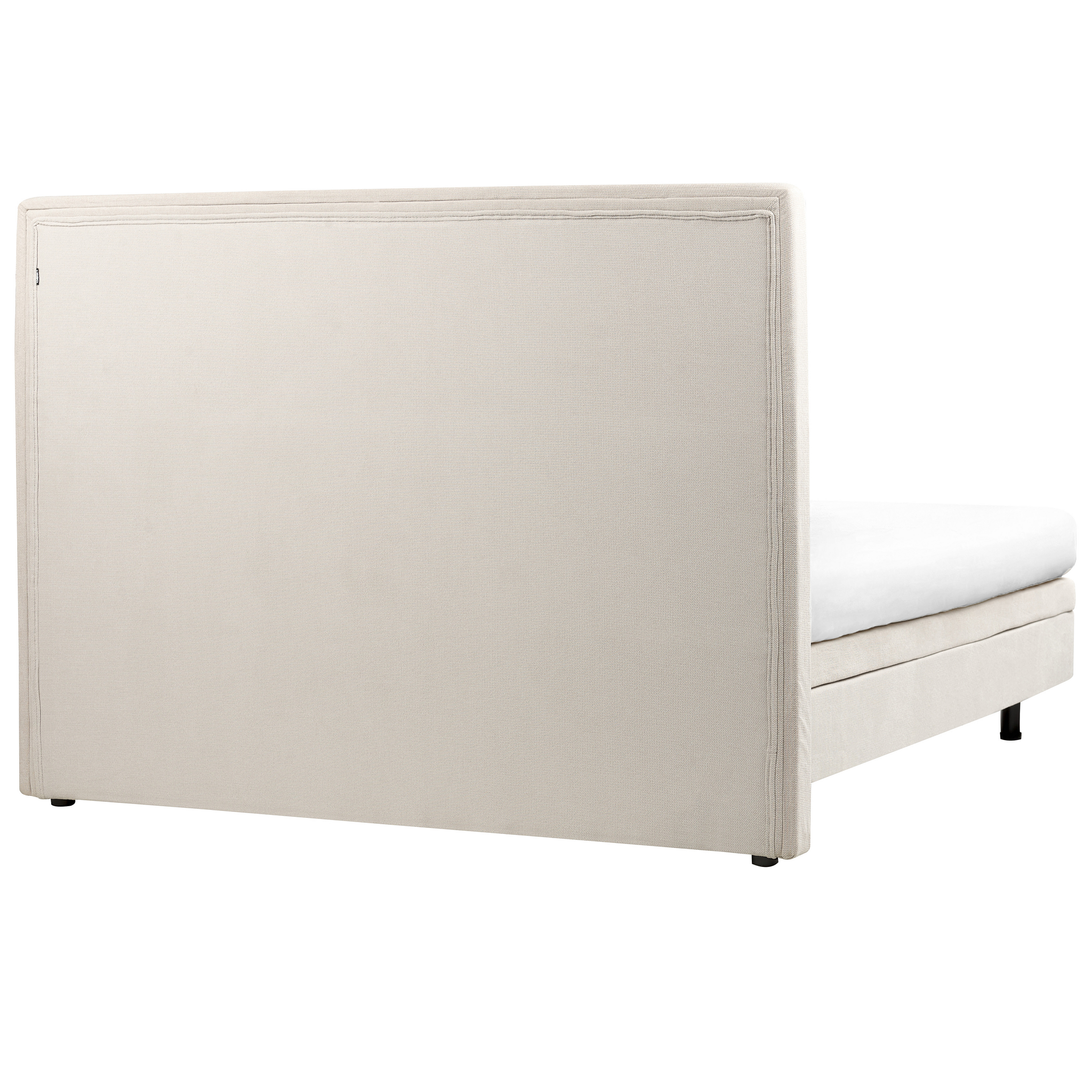 Beliani DUKE II - Tweepersoonsbed - Beige - 160 x 200 cm - Polyester